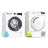 (Bundle) Bosch WAW28480SG Washing Machine (9kg) + WTN84200SG Condenser Tumble Dryer (7kg)